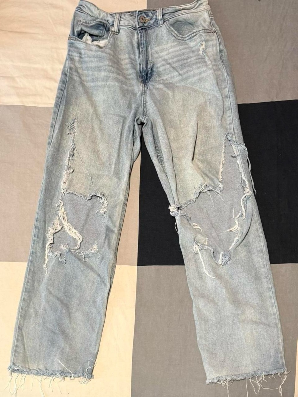 Rue21 Light Blue Distressed Boyfriend Jeans